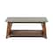 Alaterre Furniture Brookside 40"W Wood with Concrete-Coating Entryway Bench AWBS0470C - alternate 6
